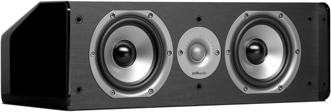 Polk Audio CS10 Center Channel Speaker (Single, Black)
