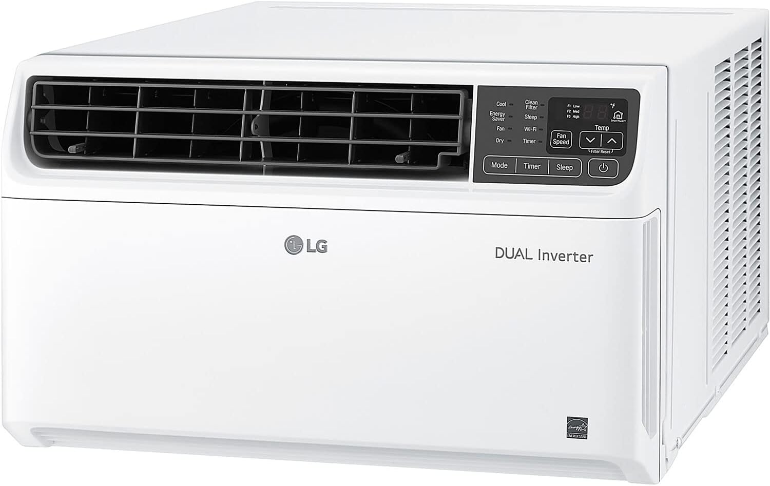 LG 10,000 BTU Smart Window Air Conditioner, 115V, Cools 450 Sq. Ft. for Bedroom, Living Room, Apartment, Dual Inverter, Quiet Operation, Energy Star