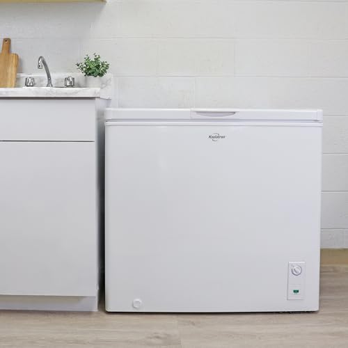 Koolatron Deep Freezer - Chest Freezer, 1 Wire Basket, Garage Ready, Meat Storage, Front Drain, Congelador For Home, Apartment, Basement, Dorm