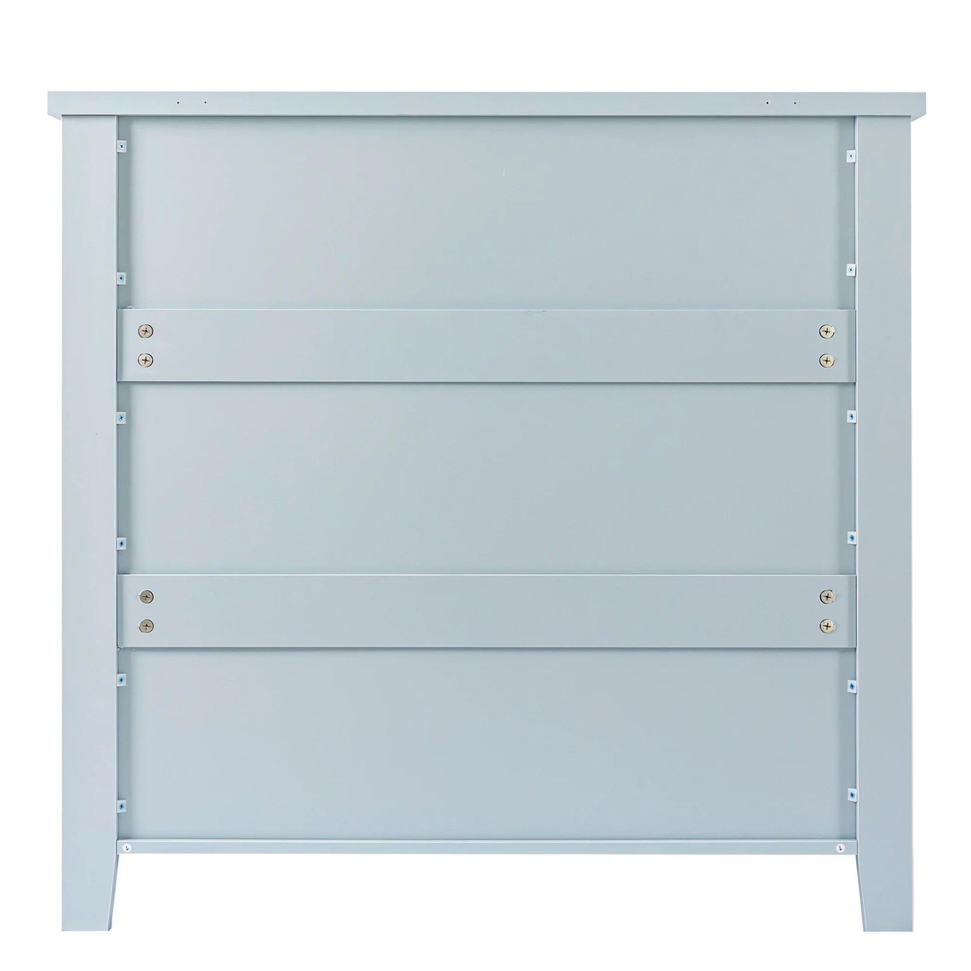 Antique Blue 4 Drawers Vertical Dresser,Wooden Chest of 4 Drawers for Bedroom