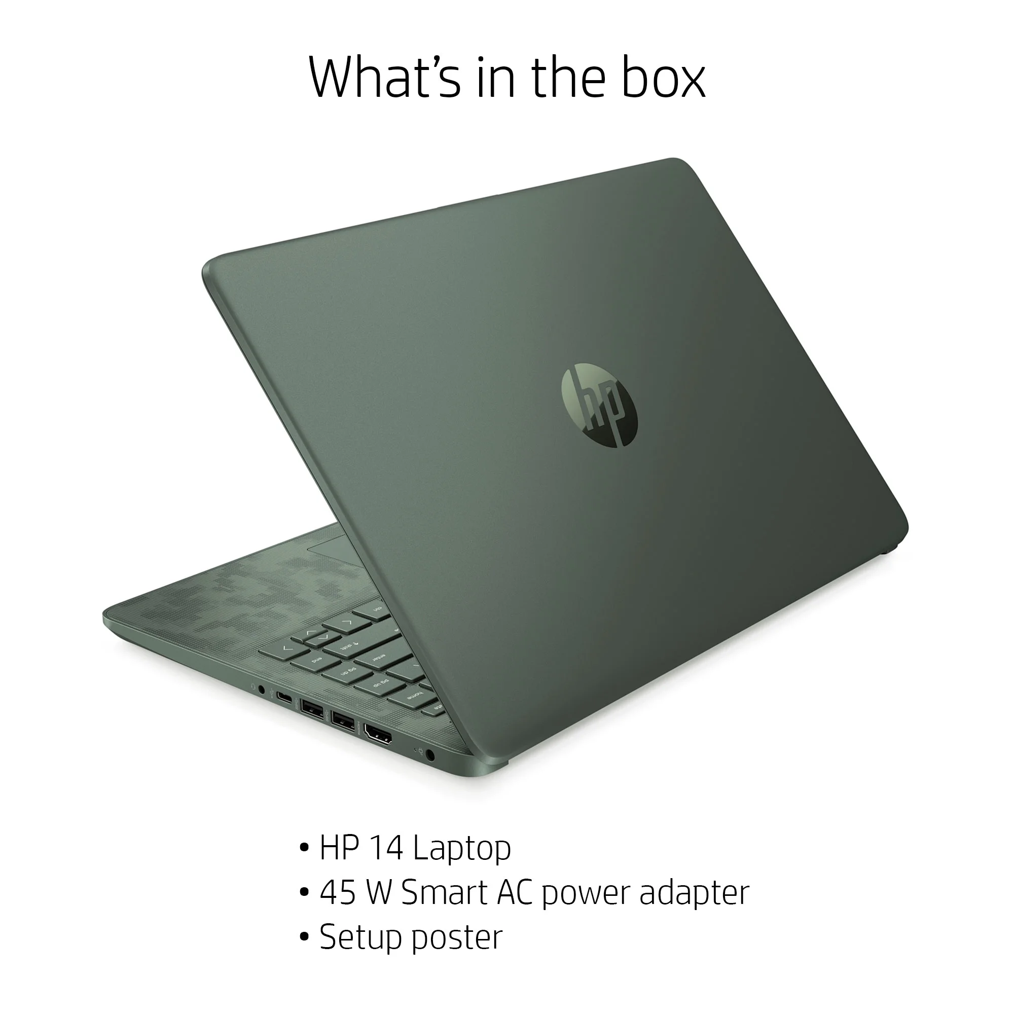HP 14" i3 8GB/256 Laptop- Digi Camo black