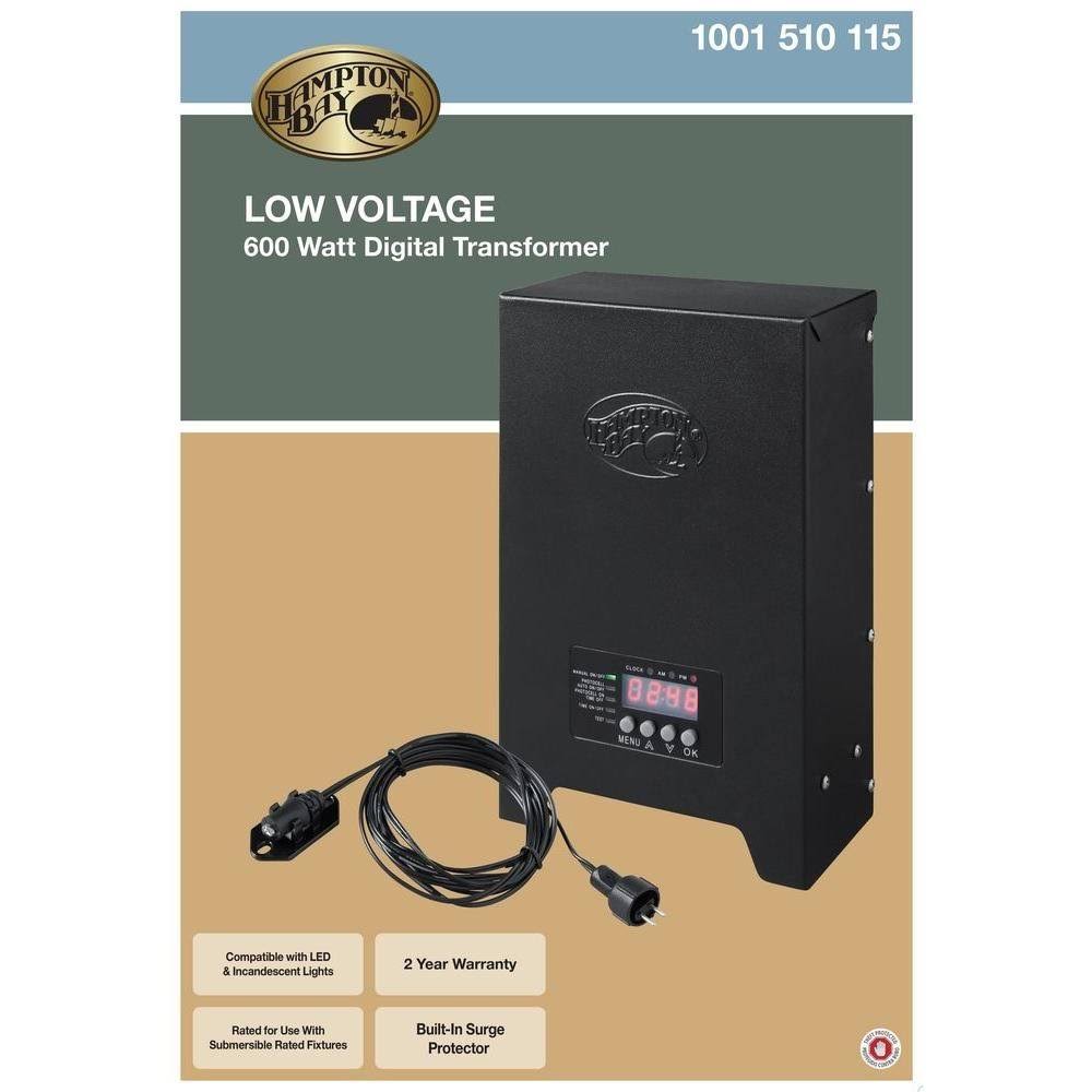 Hampton Bay Low-Voltage 600-Watt Landscape Transformer