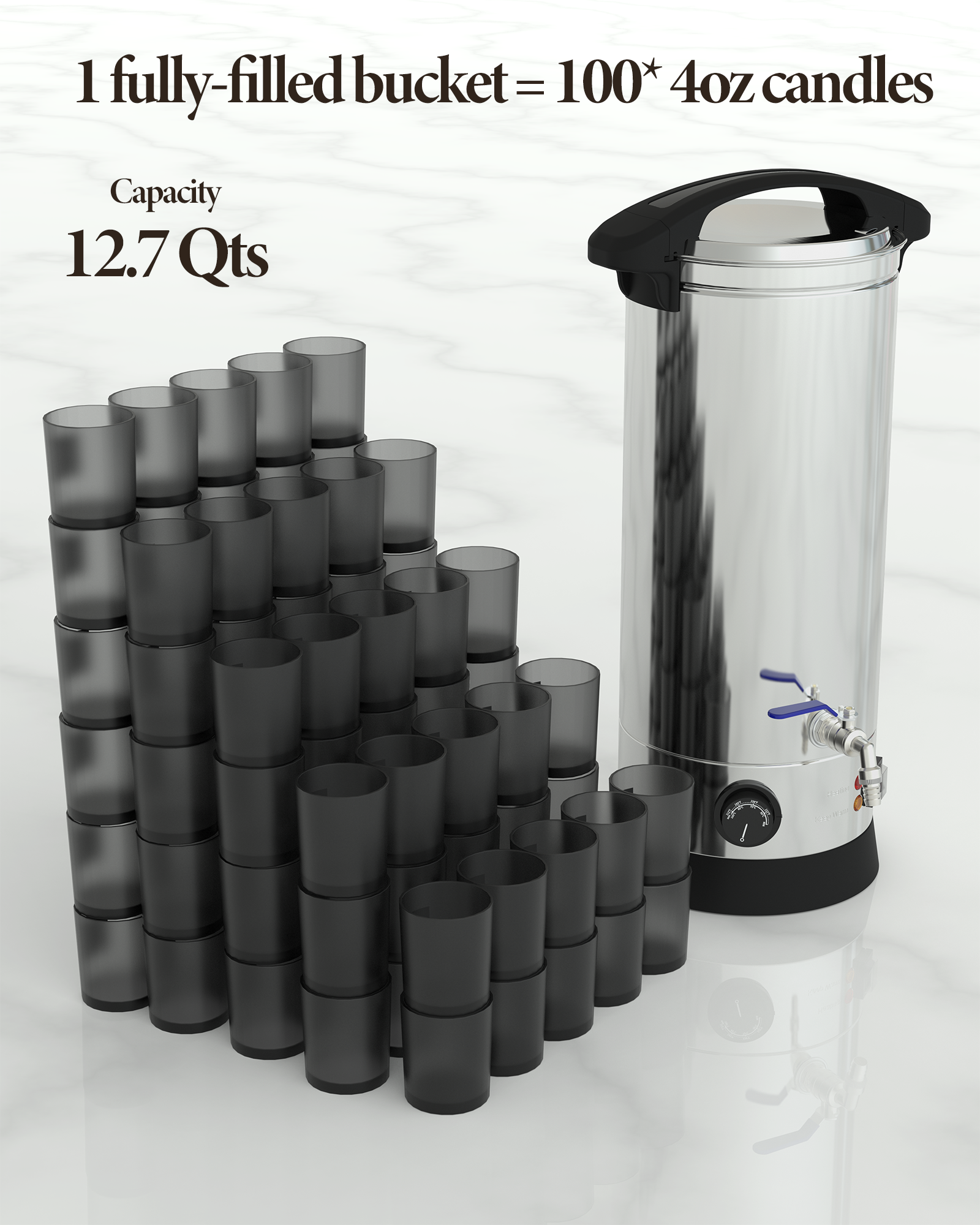 Goldensoil Wax Melter for Candle Making, [13 Qts] Electric Wax Melter