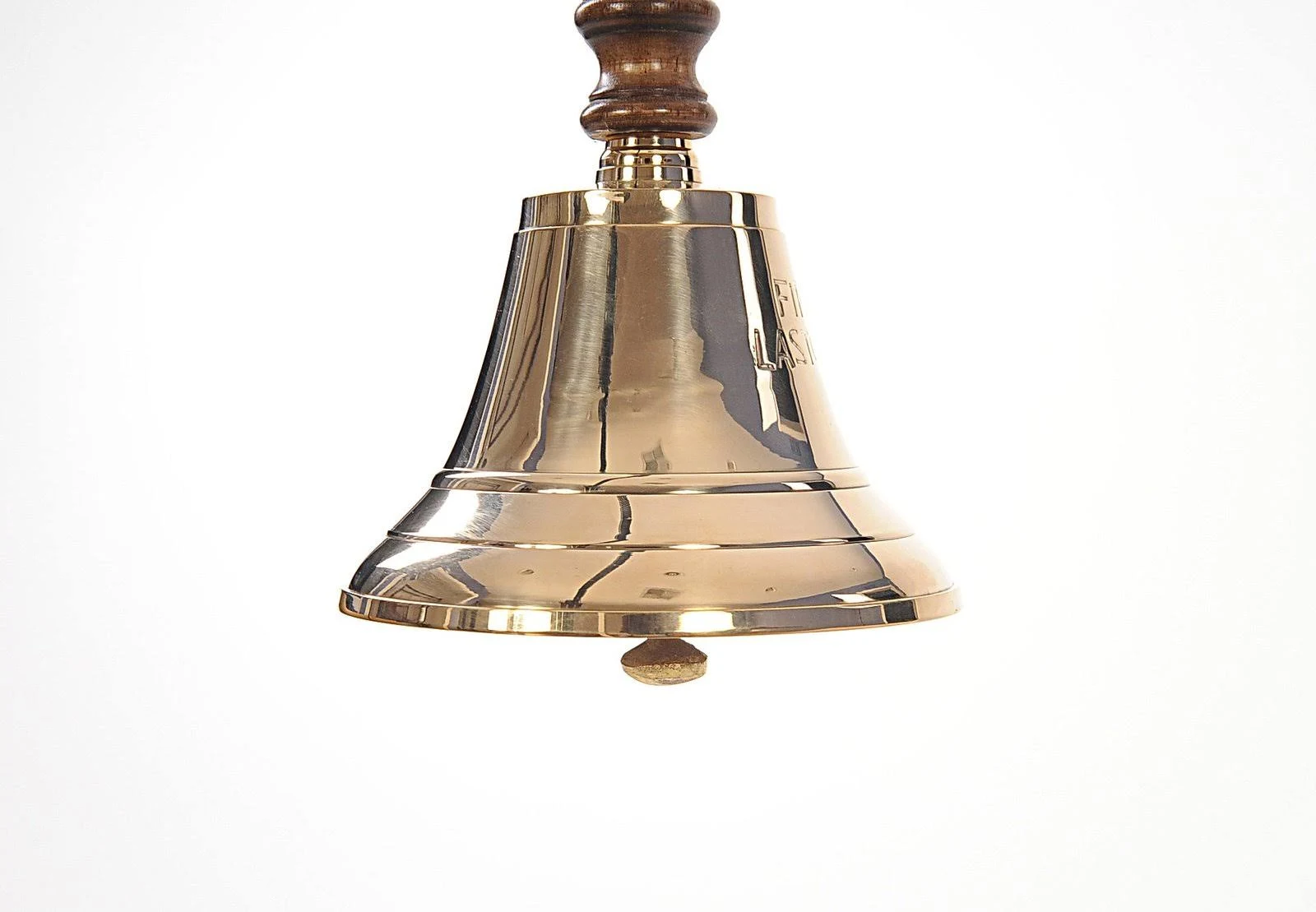 Old Modern Handicrafts 6 in. Fire Last Call Hand Bell