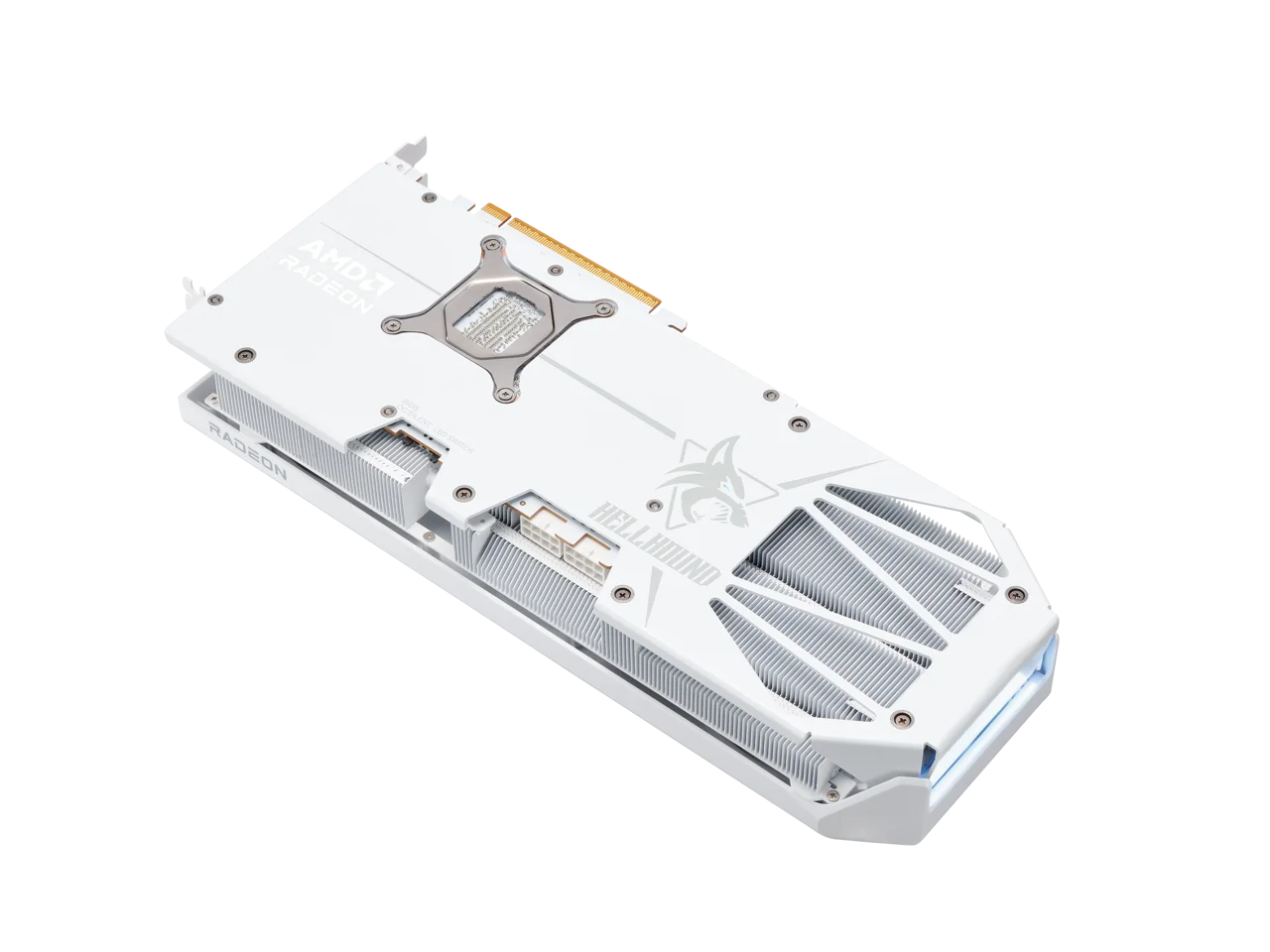 PowerColor Hellhound Radeon RX 9070 XT 16GB GDDR6 PCI Express 5.0 x16 Graphics CARD Hellhound Spectral White AMD Radeon RX 9070 XT 16GB GDDR6