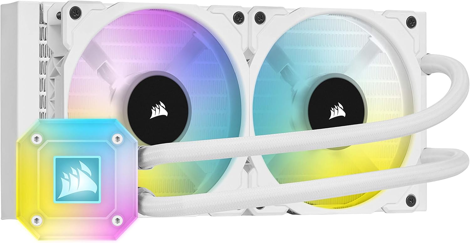 CORSAIR iCUE H170i ELITE CAPELLIX Liquid CPU Cooler - 33 Dynamic RGB LEDs - 140mm Fans - 420mm Radiator - COMMANDER CORE Smart Lighting Controller