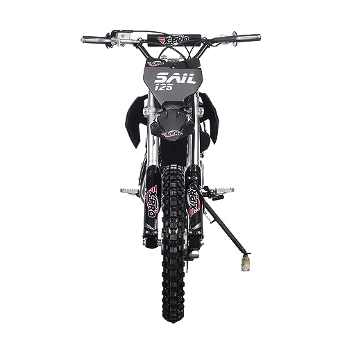 X-PRO Sail 125cc Zongshen Brand Engine Dirt Bike with 4-Speed Manual Transmission! Kick Start, Big 17"/14" Tires! (Orange)