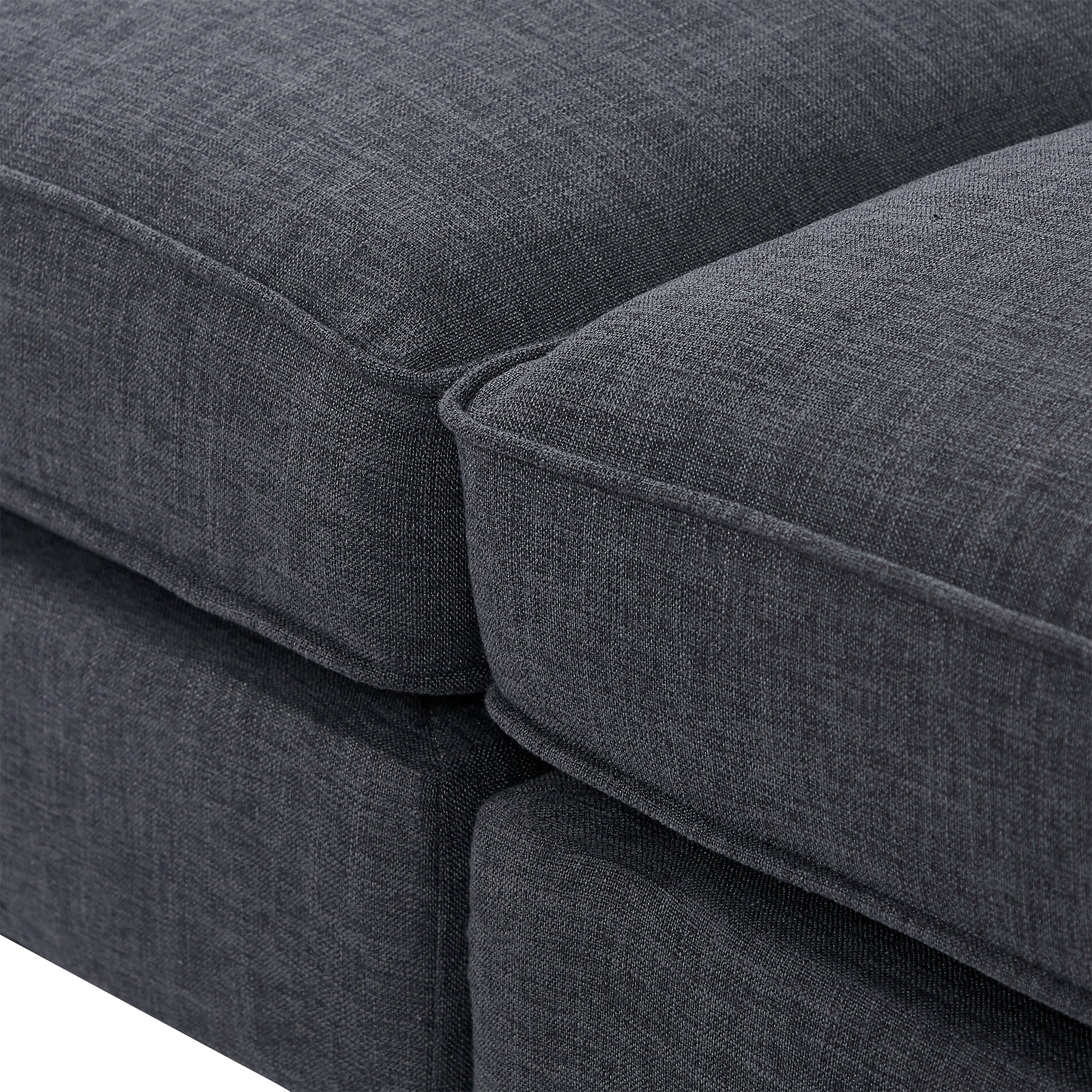 Churanty Modern Loveseat Sofa Upholstered Couch with 2 Pillows,Love Seats for Small Spaces Office Apartment,Grey