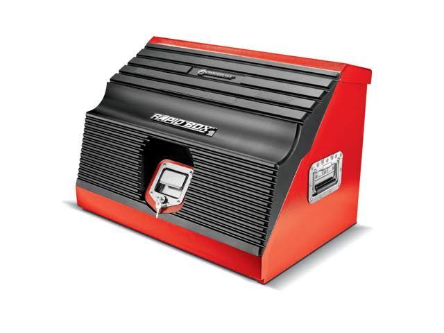 Powerbuilt 26x22 Rapid Box Portable Slant Front Tool Box Red - 642677