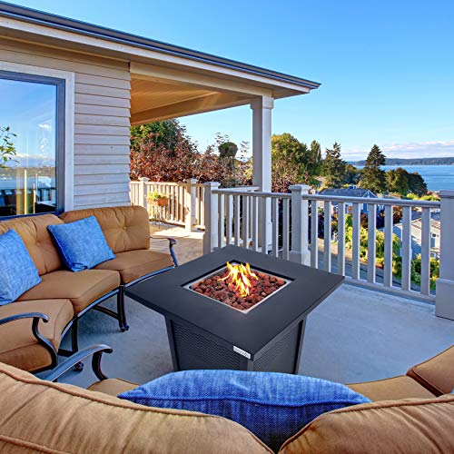 Outdoor Propane Fire Pit Table - CSA/ETL Certified Safe 50