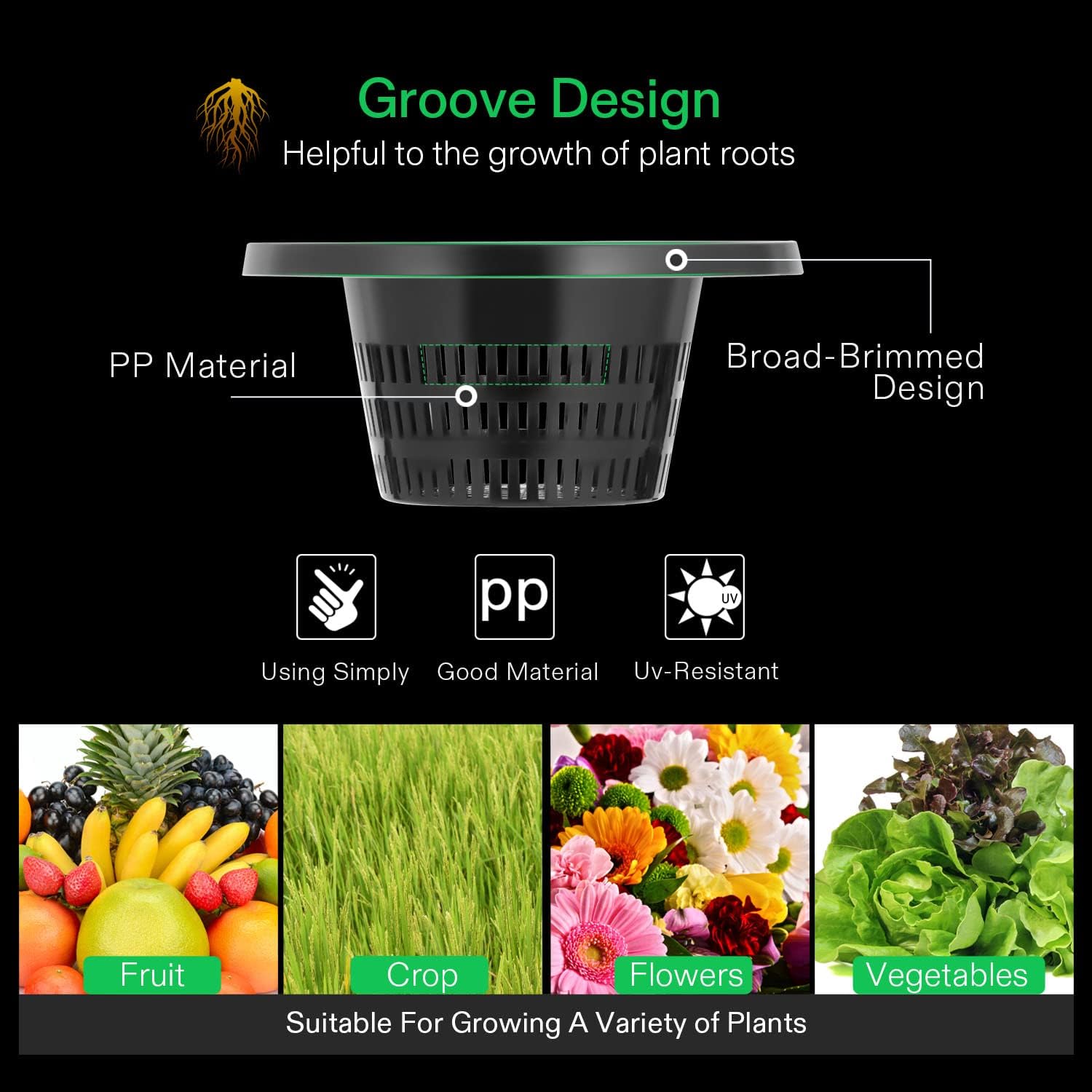 VIVOSUN DWC Hydroponics Grow System, 5-Gallon Deep Water Culture, and Hydroponics Growing System 108 Plant Sites
