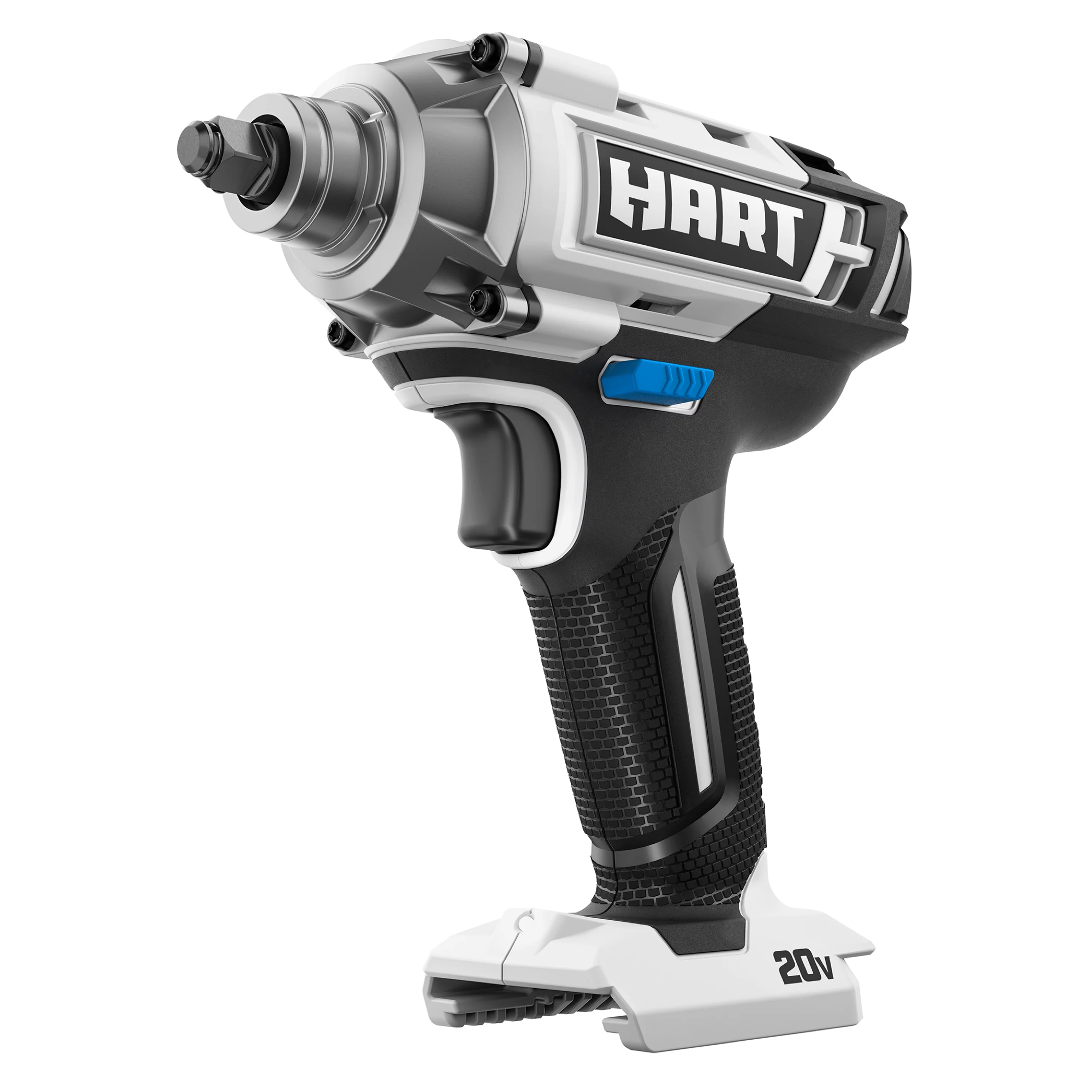 HART 20-Volt Impact Wrench with 2-Pack 2Ah Battery and Charger Starter Kit Bundle