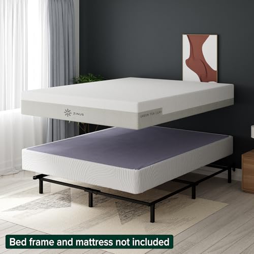 ZINUS Edgar 4 Inch Wood Box Spring, Mattress Foundation, Sturdy Wood Structure, Low Profile, Easy Assembly, King