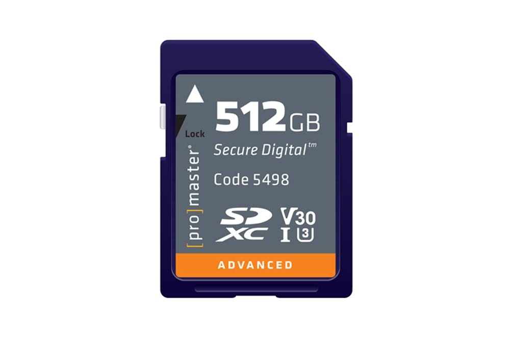 ProMaster Advanced SDXC Card - 512gb UHS-I 5498
