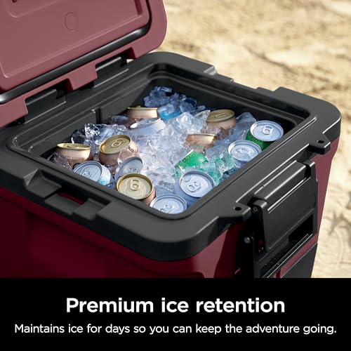 Ninja FrostVault 45qt Wheeled Cooler with Dry Zone, Integrated Fridge-Temp Dry Storage Drawer, Premium Heavy-Duty Insulated Cooler