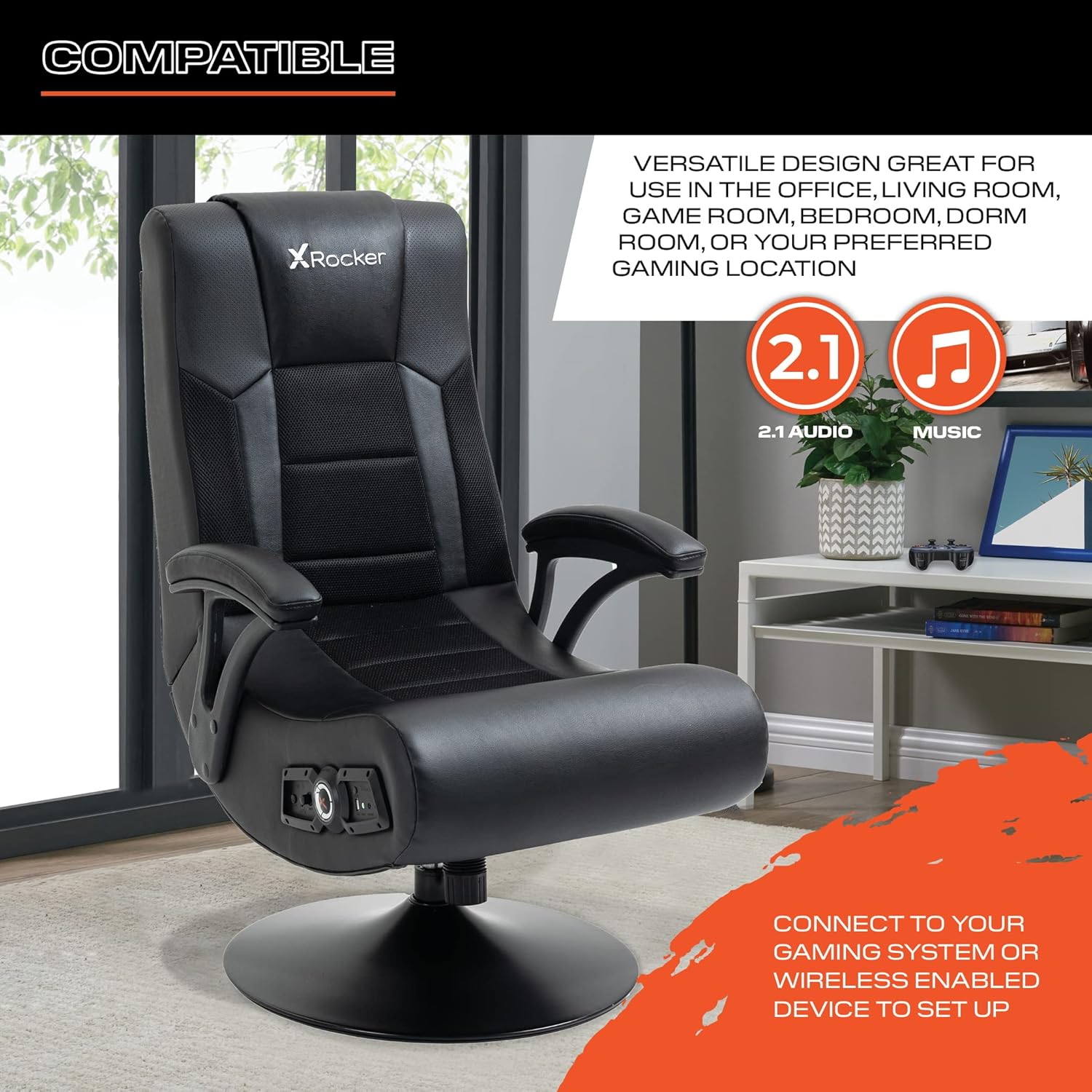 X Rocker 5111501 Sphynx 2.1 Wireless-Black