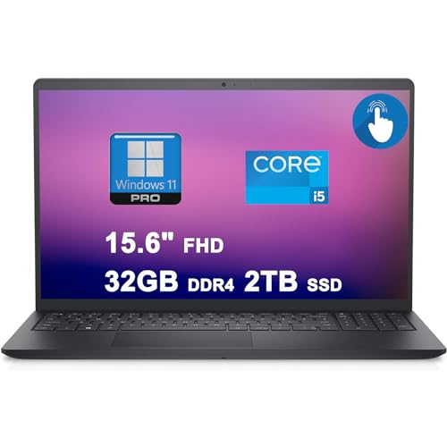 Dell Inspiron 15 3520 Business Laptop | 15.6" FHD Anti-Glare Multi-Touch | 11th Gen Intel 4-Core i5-1155G7 Processor | 16GB DDR4 1TB SSD | Intel Iris