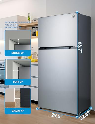 Commercial Cool 11.1 Cu. Ft. Convertible Freezer Refrigerator, Upright Fridge with Glass Shelves, Reversible Door, ENERGY STAR rated, Auto Defrost