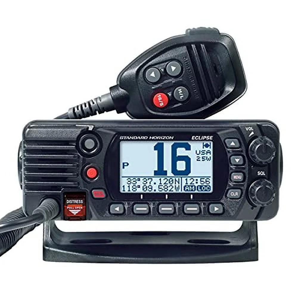 Standard Eclipse GPS Black VHF Class D 25 Watt