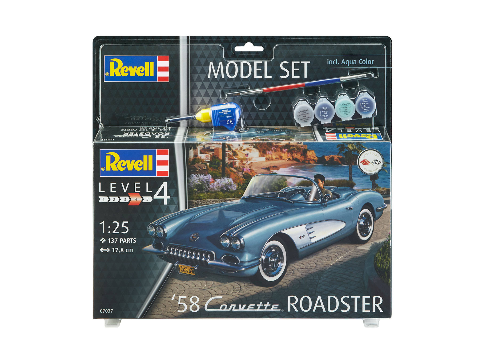 Revell 67037 Model Set - &58 Corvette Roadster (1:25 Scale)
