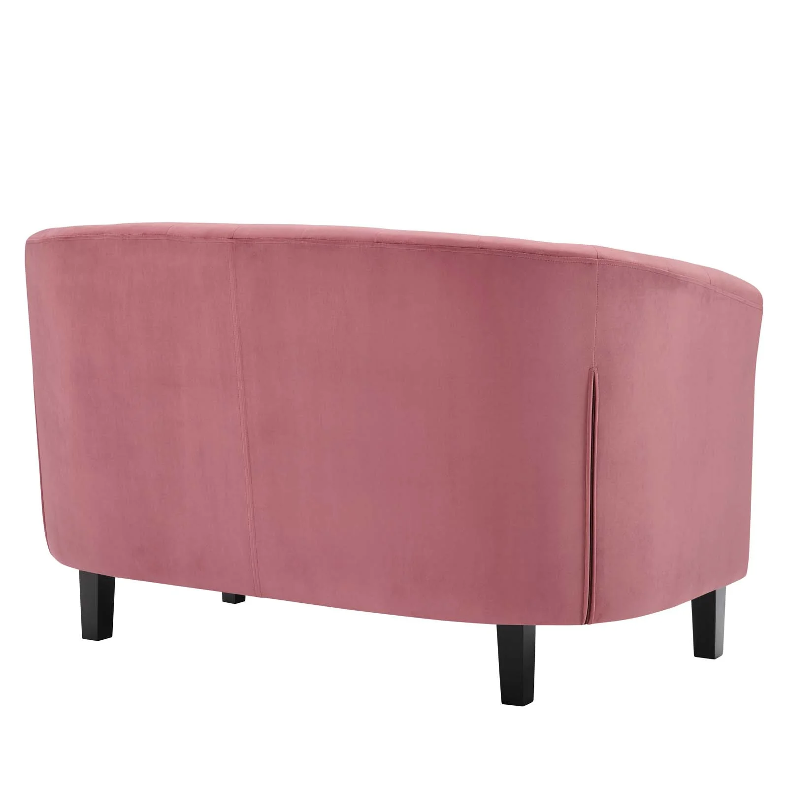 Modway Prospect Performance Velvet Loveseat in Dusty Rose