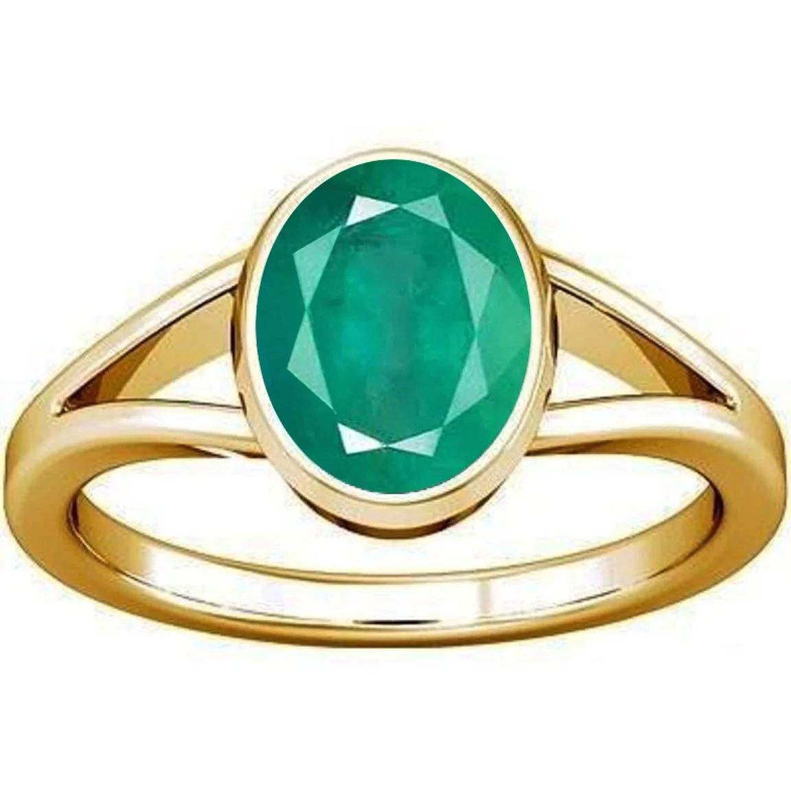 Divya Shakti 11.25-11.50 Carat Emerald Panna Gemstone Panchdhatu Ring For Men & Women