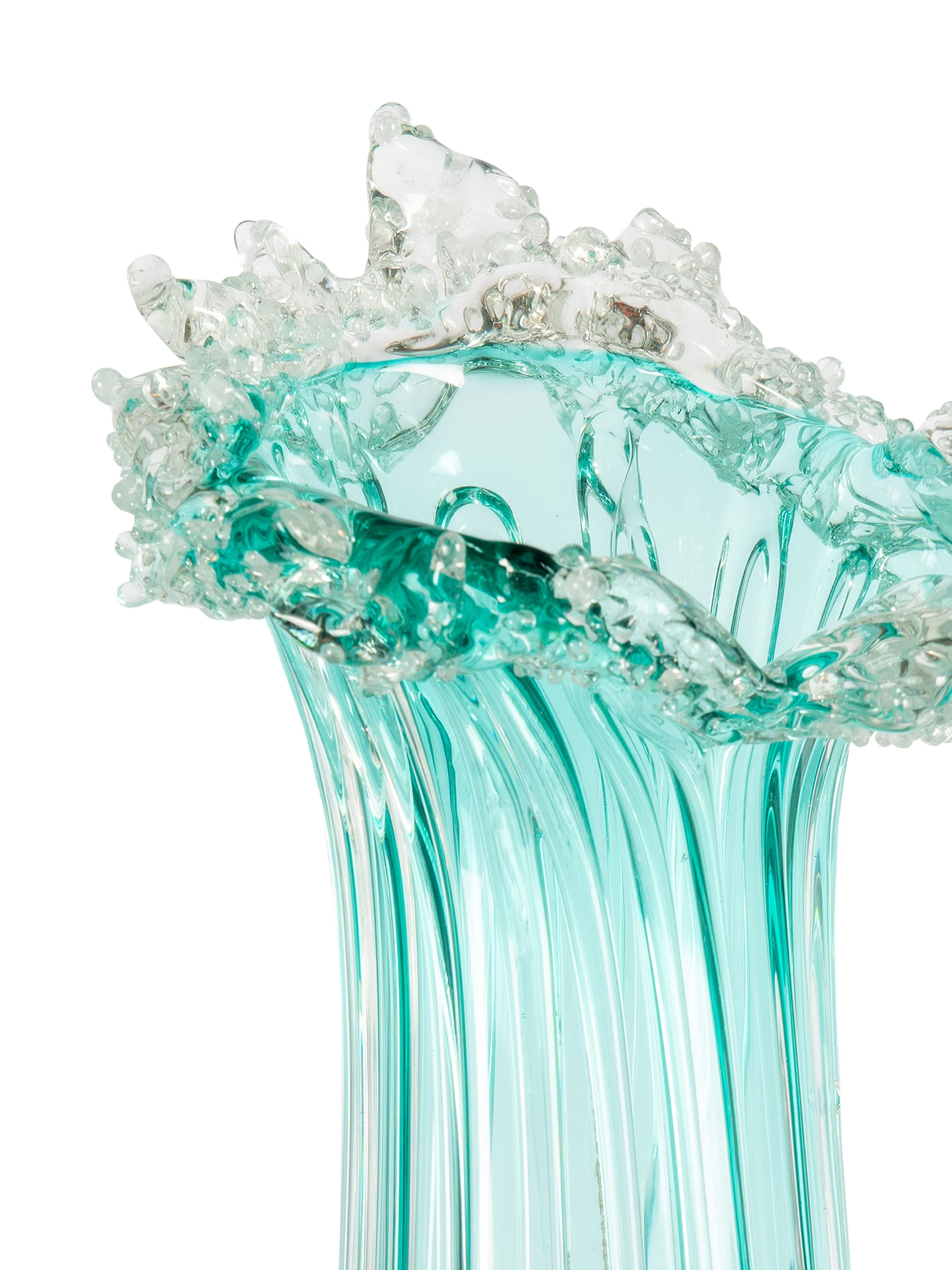 Dale Tiffany 18" Tall Aliso Creek Hand Blown Murano-Style Art Glass Vase