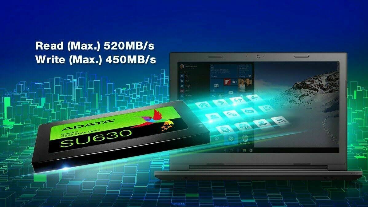 ADATA Ultimate SU630 480GB 3D QLC NAND SATA III 2.5 inch Internal SSD (ASU630SS-480GQ-R)