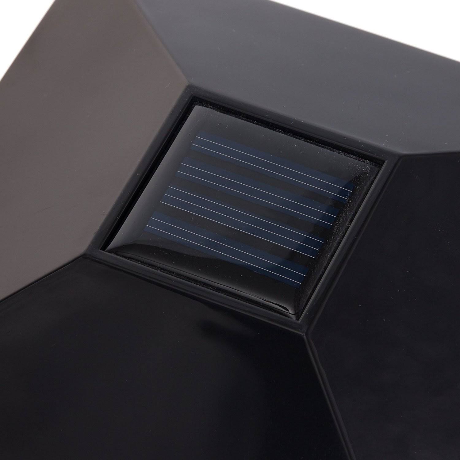 Greenlighting (8 Pack) Low Profile LED Solar Post Cap Lights for 4 x 4 Wood Posts (Black)