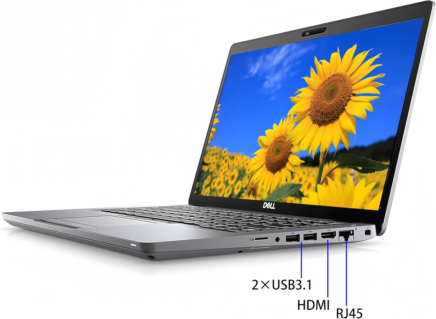 Dell Latitude 5510 Business Laptop, 15.6" FHD 1920 x 1080, Intel Core i5-10210U 1.7GHz, 16GB DDR4 RAM, 512GB SSD, Wi-Fi, Bluetooth, Camera