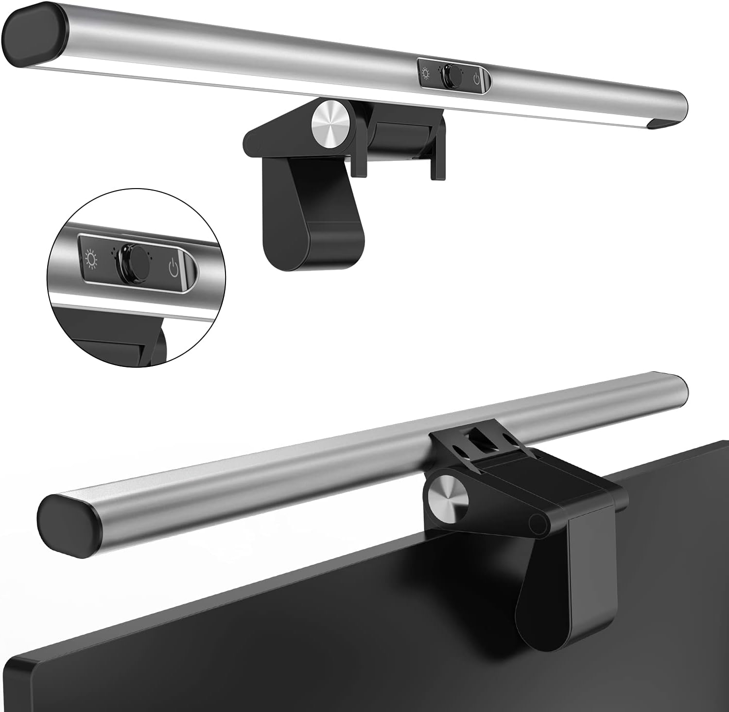 Computer Monitor Light Bar with Webcam, USB Powered Light Bar with Touch Sensor, 3 Switchable Light Modes