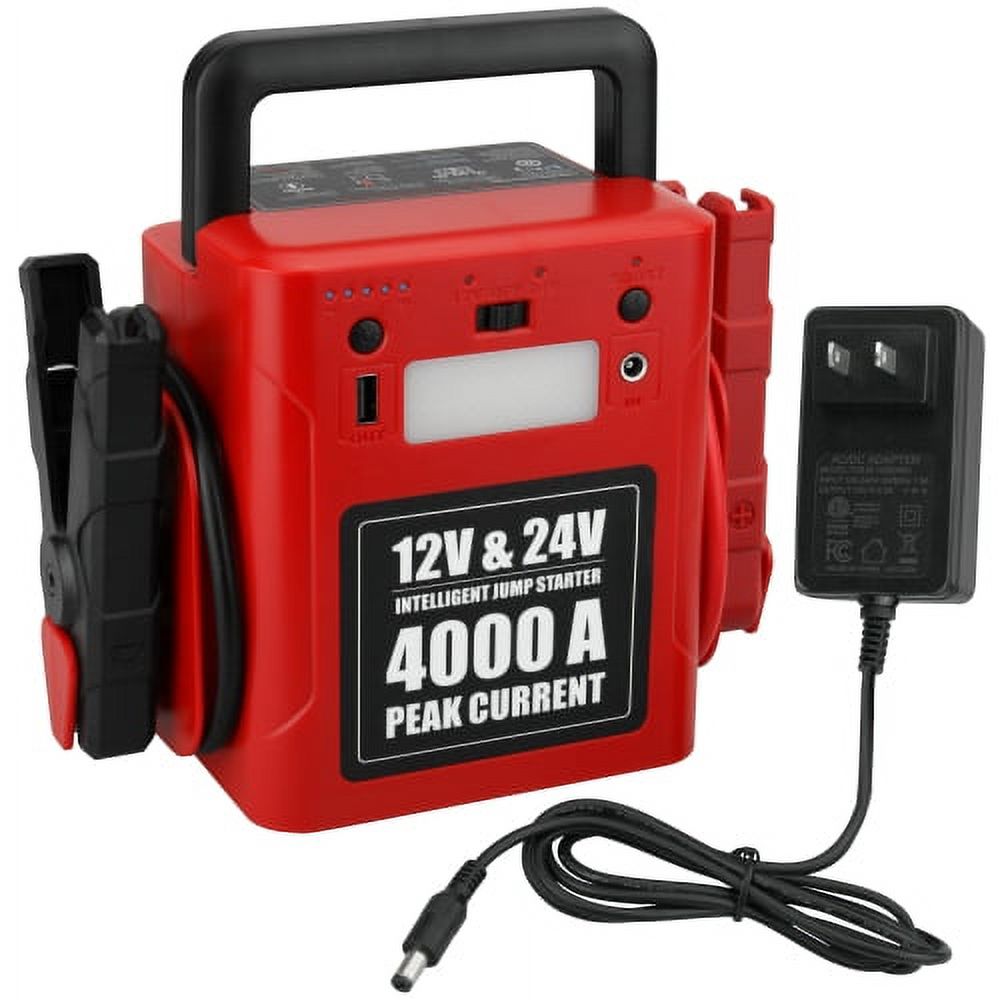 Banshee Replacement for Clore 1700 Peak Amp Premium 12 Volt Jump Starter with charging cord, Replaces JNC770R