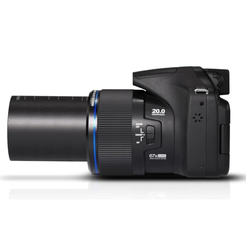 Minolta Pro Shot 20MP Digital Camera – 67x Optical Zoom, Full 1080p HD Video, Optical Image Stabilization, Wi-Fi, 3-inch Articulating LCD Screen