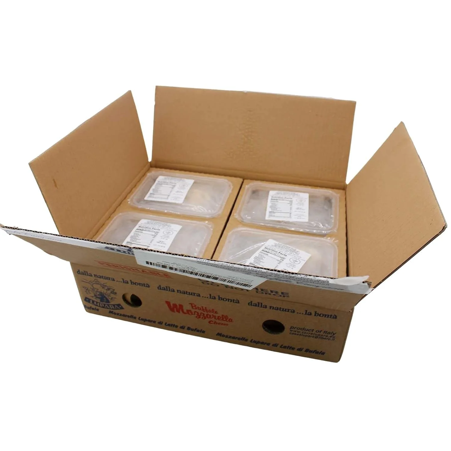 4 Pack, Naturally Smoked, Buffalo , Shipped Frozen May Arrive Partially Thawed, Made With 100% Water Buffalo Milk,   Bufala, Product Of Italy