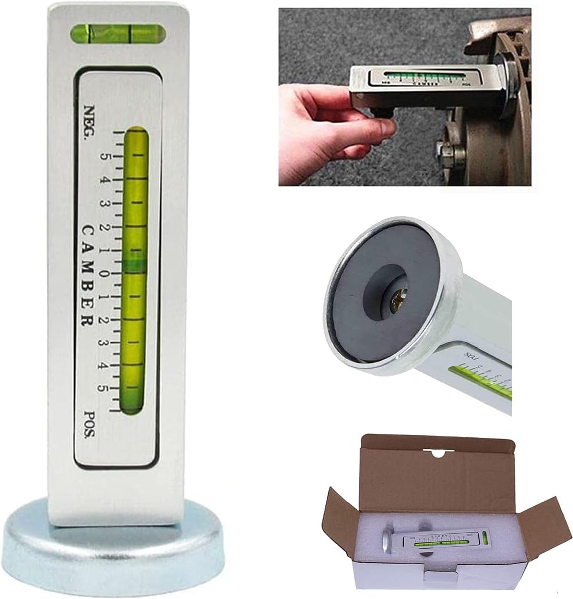YIQI Adjustable Magnetic Gauge Tool Camber Gauge Castor Strut Wheel Alignment for Car Truck
