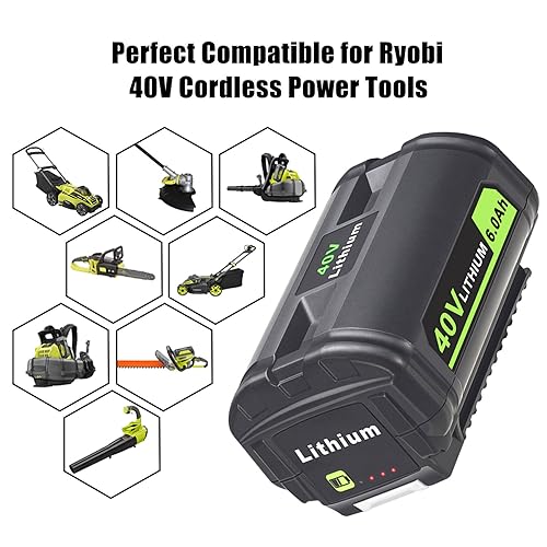 2 Packs 18V Battery Replacement for RYOBI 18V Battery PBP005 P197 P189 P108 P191 P190 P102 P103 P104 P105 P107 P122 Compatible for Ryobi 18V Tools