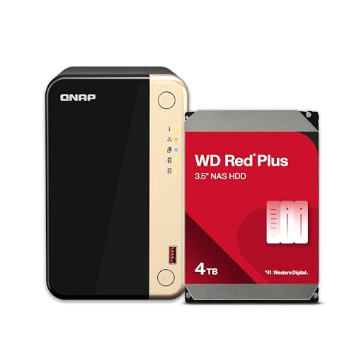 QNAP TS-464-8G-US 4 Bay High-Performance Desktop NAS with Intel Celeron Quad-core Processor