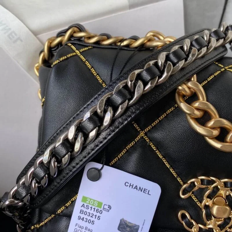Chanel 19 Flap Bag Black As1160 B03215