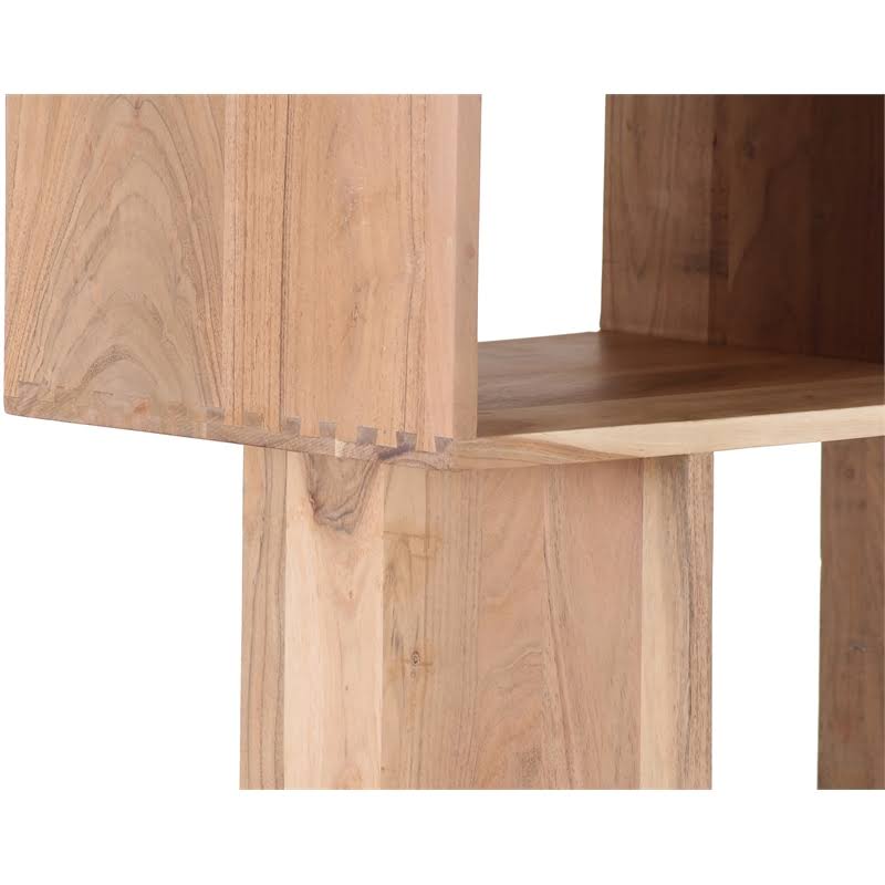 Hawthorne Collections Portola Solid Acacia Wood Bookcase - Natural