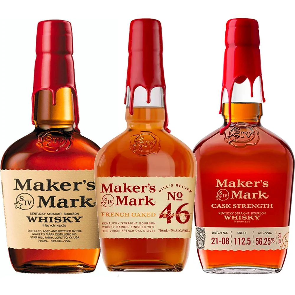 Maker's Mark Whiskey, Maker's 46, & Maker's Cask Strength Trio Bundle - Nestor Liquor