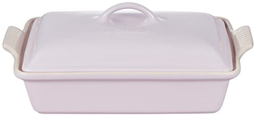 Le Creuset Stoneware Heritage Covered Rectangular Casserole, 4 qt. (12" x 9"), Cerise
