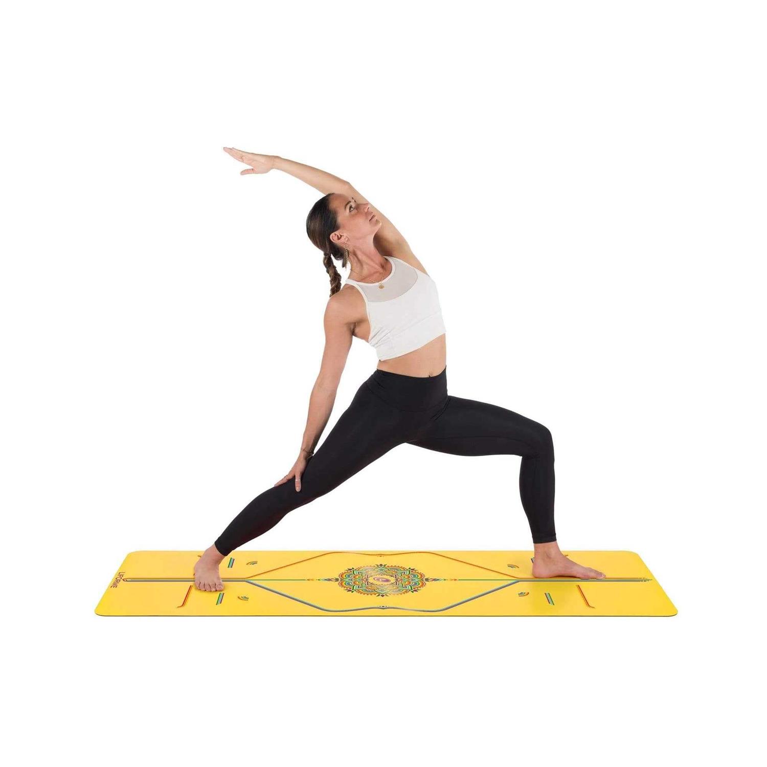 Liforme Printed Yoga Mat Collection Free Yoga Bag Patented Alignment System - Sports Supplies Online Store