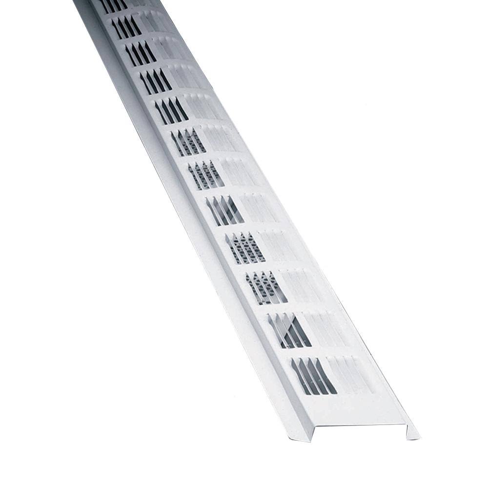 Air Vent 2.3 in. x 96 in. Rectangular White Weather Resistant Aluminum Soffit Vent (Sold in A Carton of 50 Only)
