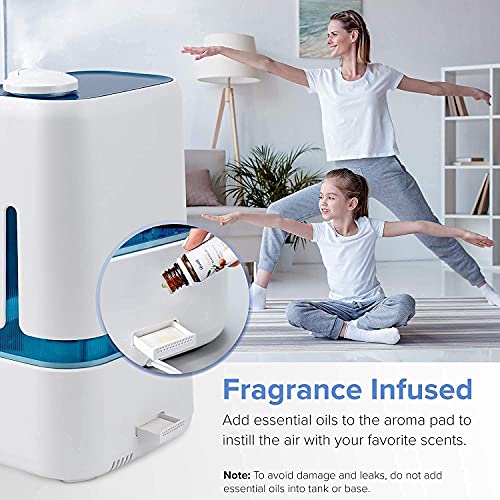 LEVOIT 4L Humidifiers for Bedroom Large Room & Essential Oil Diffuser, Quiet Cool Mist for Home, Baby and Plants, Last up to 40Hours