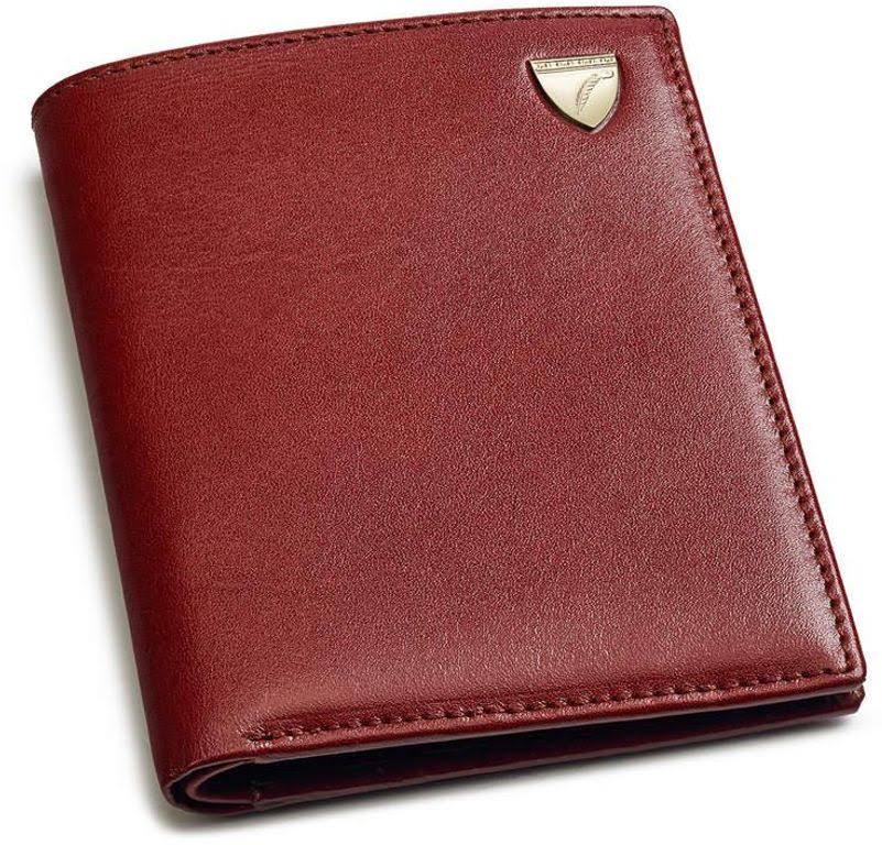 Aspinal of London | Credit Card Wallet with Notes Pocket | Smooth Cognac