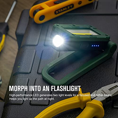 OLIGHT Swivel 400 Lumens Rechargeable COB Work Light with Magnetic Base and Hanging Hook, 180° Rotate and 5 Light Modes Worklight for Car Repair