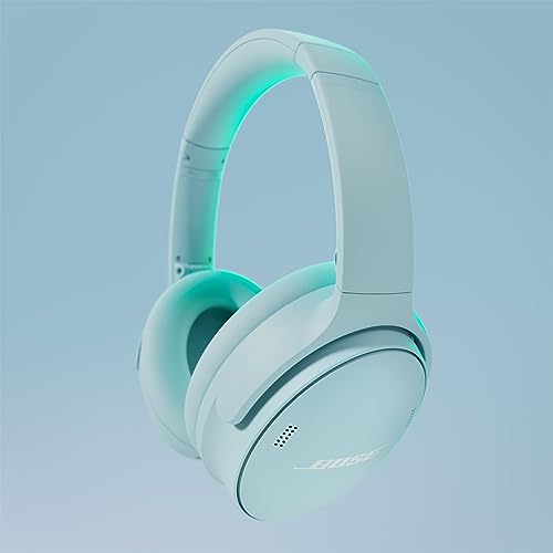 Bose QuietComfort Bluetooth Headphones, Wireless Headphones with Active Over Ear Noise Cancelling and Mic, Deep Bass, Up to 24 Hours of Playtime