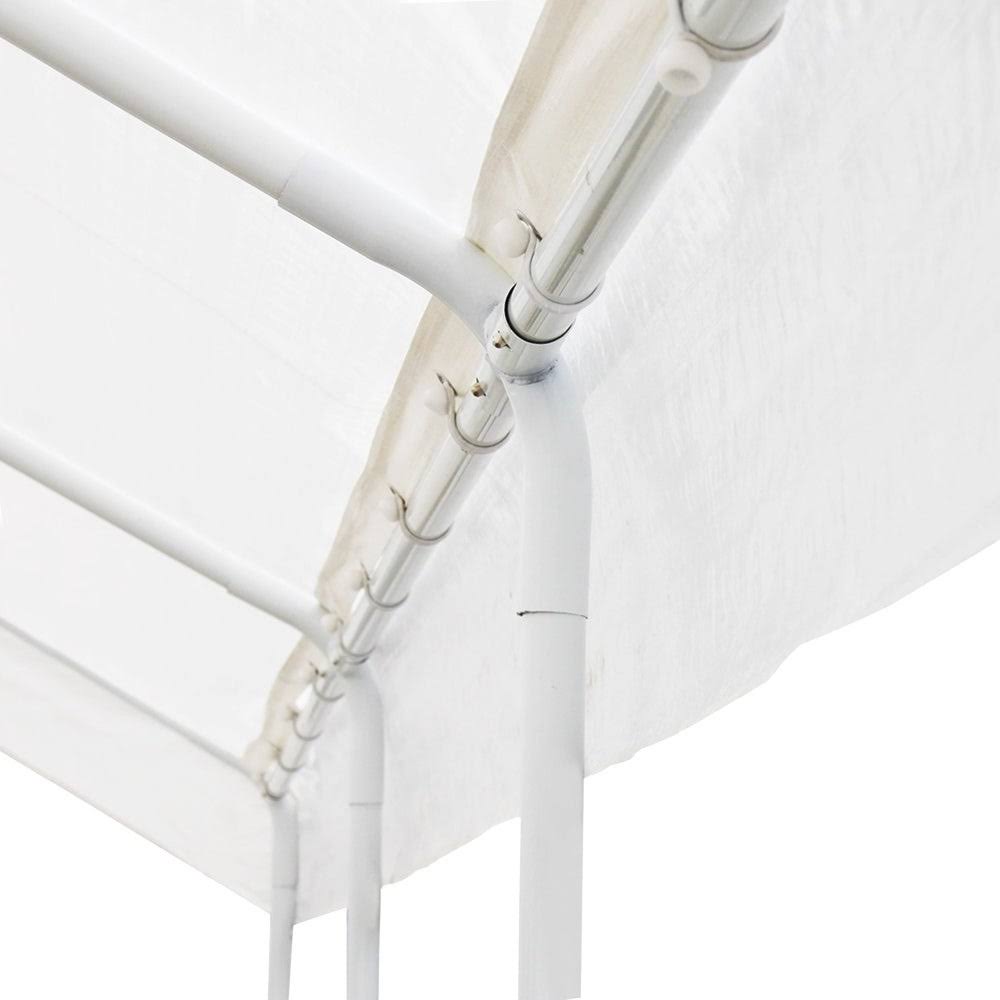 Aleko Heavy Duty Outdoor Canopy Carport Tent 10 x 20 ft White - CP1020WH