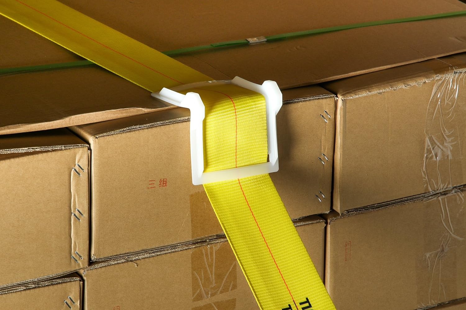Vee Board 20-Pack Corner Edge Protectors for Cargo Loads, Cushion for Tie-Down Logistic Ratchet and Cam Straps Tie Downs on Flatbed Trailers