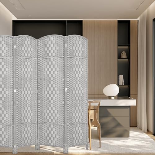 Room Divider, Room Dividers and Folding Privacy Screens, 16in Privacy Screen, 6 Panel Temporary Wall Partitions, 6ft Space Separation Panel Screen